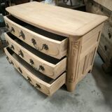 Louis XIV style solid cherry chest of drawers
