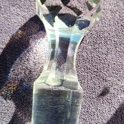 19th century muslin glass carafe