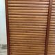 Double curtain cabinet