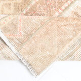 2x9 narrow vintage runner rug, 282x70cm