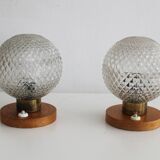 Pair of 1970's Bedside Table Lamps