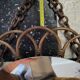 Rattan sun mirror 1970s