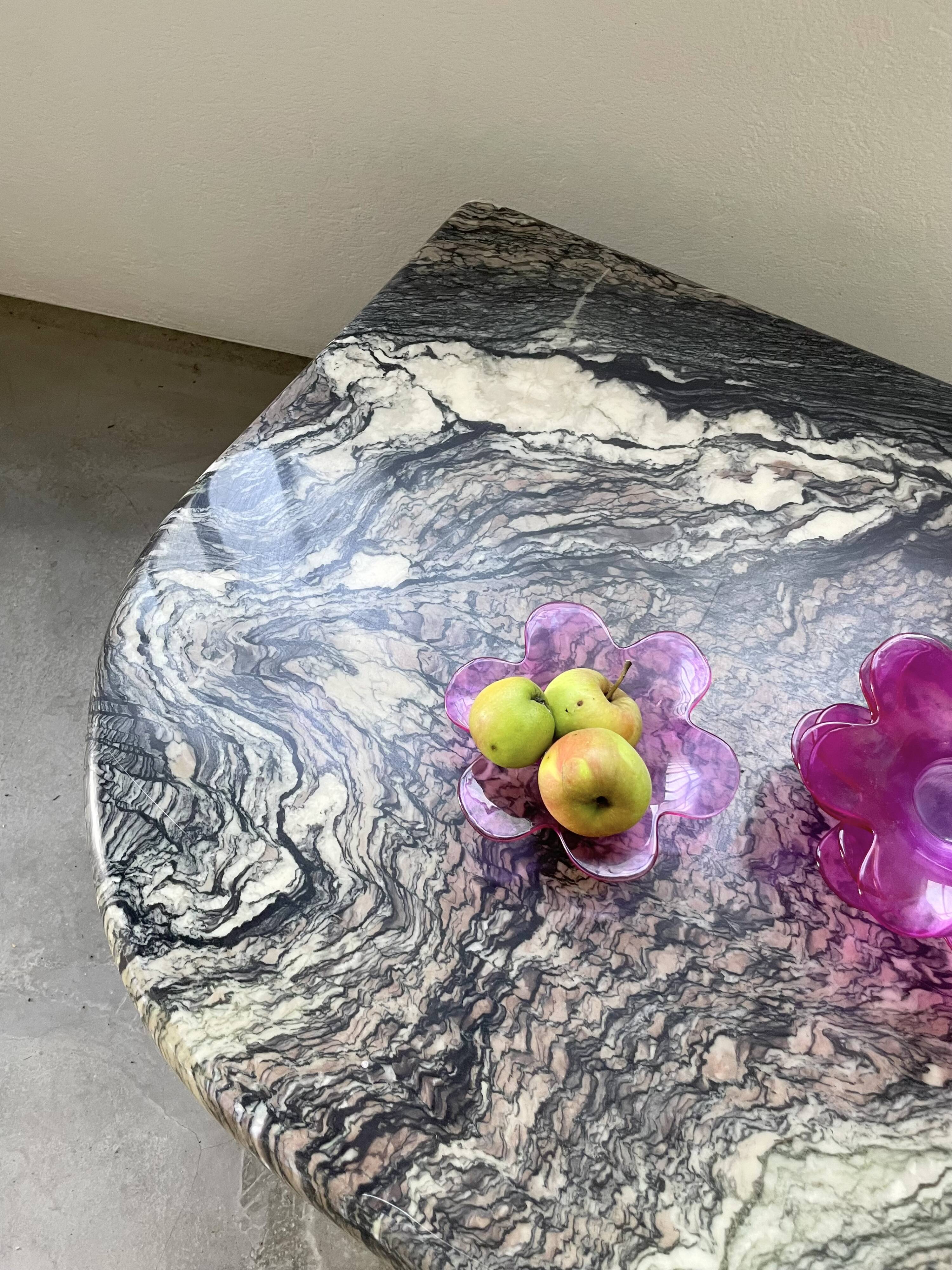 6 pop pink glass cups