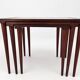 Rosewood nesting tables with ceramic tiles, Denmark, 1960s, set of 3