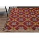 1970s Vintage Turkish Hand-Knotted Wool Cotton Red Area Rug 188x277