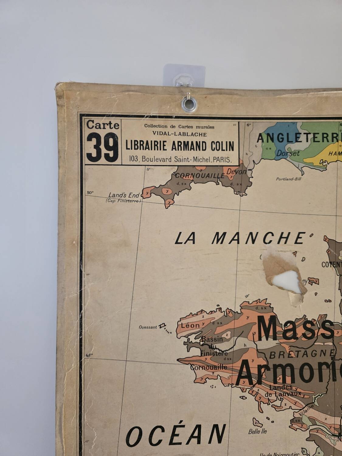 Carte de France vintage (recto verso)