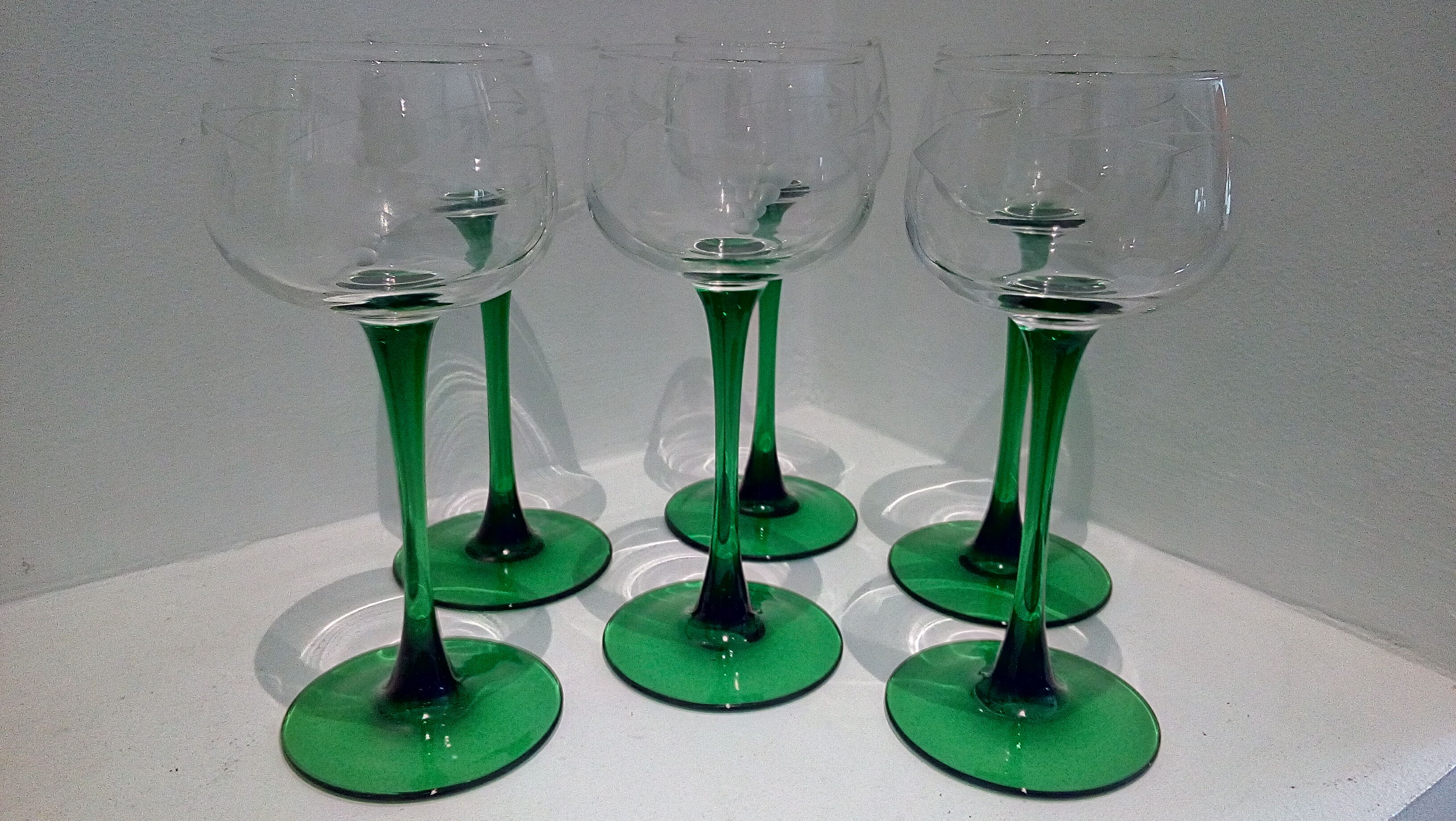 Set of 6 glasses of Alsace wine
