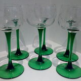 Set of 6 glasses of Alsace wine