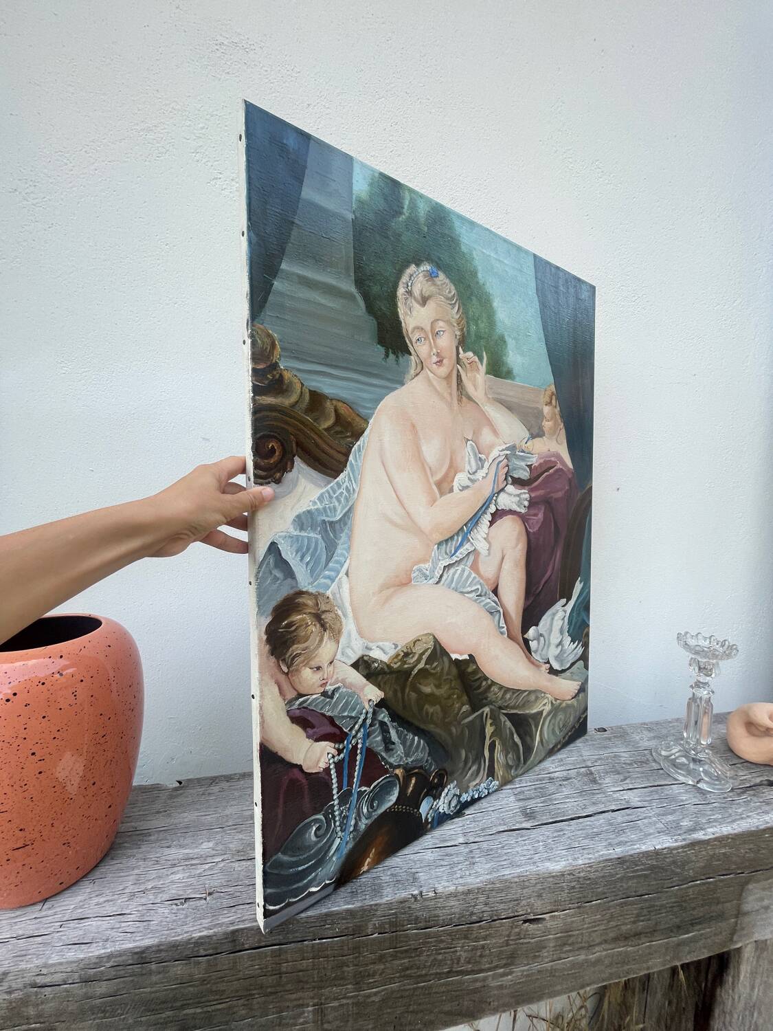 Painting oil on canvas female nude