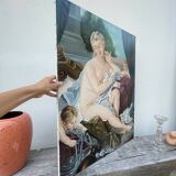 Painting oil on canvas female nude