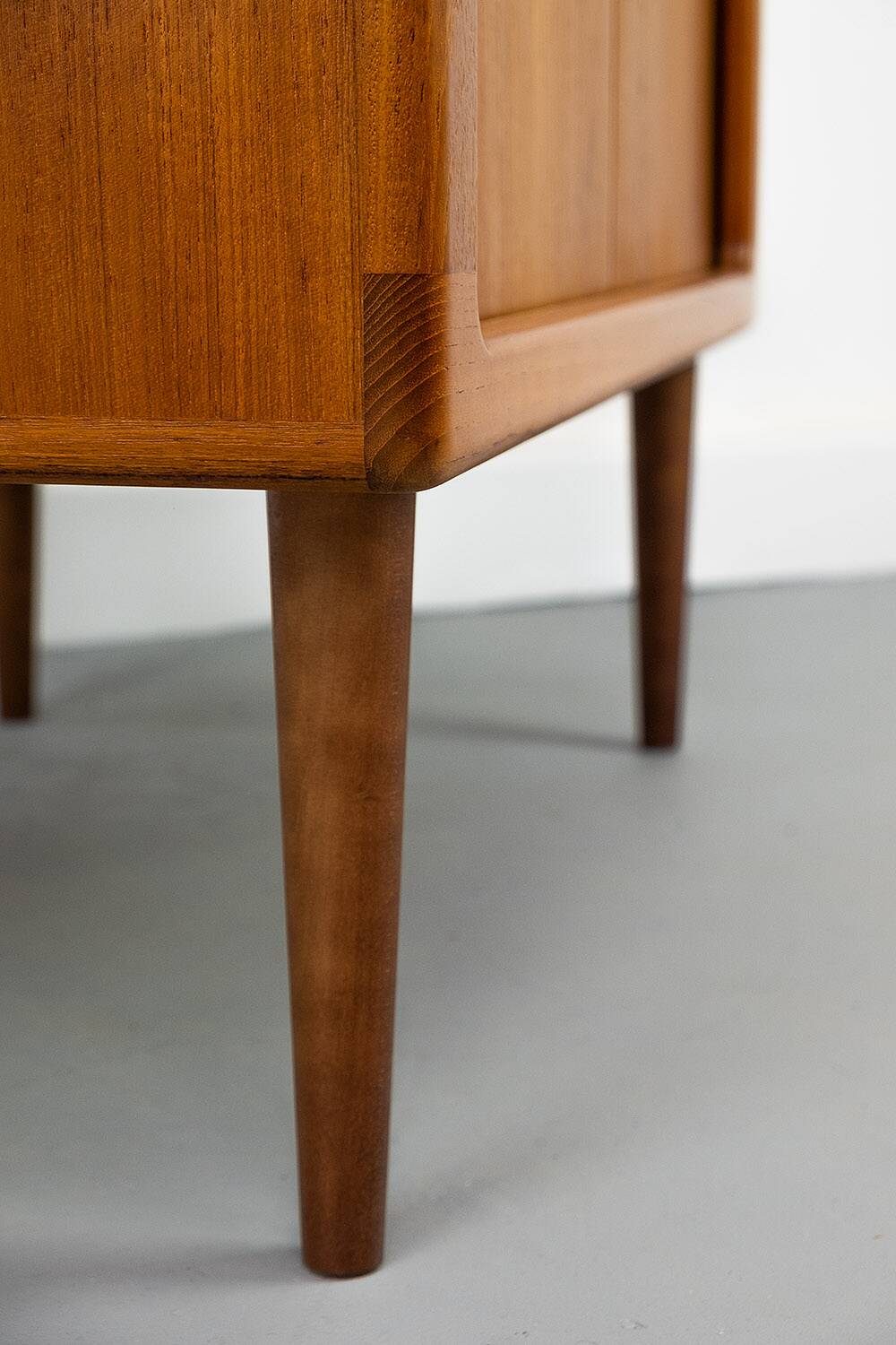 Danish Teak Sideboard with Tambour Doors from Dyrlund, 1970s