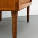 Danish Teak Sideboard with Tambour Doors from Dyrlund, 1970s