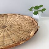 Straw round tray
