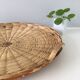 Plateau rond en paille