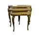 Set of 3 vintage nesting tables in onyx / side tables