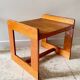 Geometric coffee table wood vintage honey