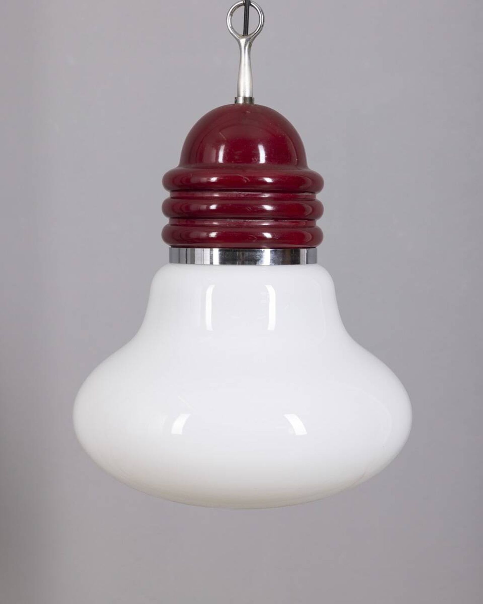 Vintage Glass and Metal Arianna Pendant Lamp by Piero Brombin for Artemide,