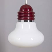Vintage Glass and Metal Arianna Pendant Lamp by Piero Brombin for Artemide,