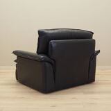 Leather armchair, Italian design, 1960s, production: Italy