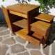 Asymmetrical oak dresser buffet