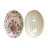 Pair of English earthenware ravines