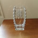 Art deco vase molded glass