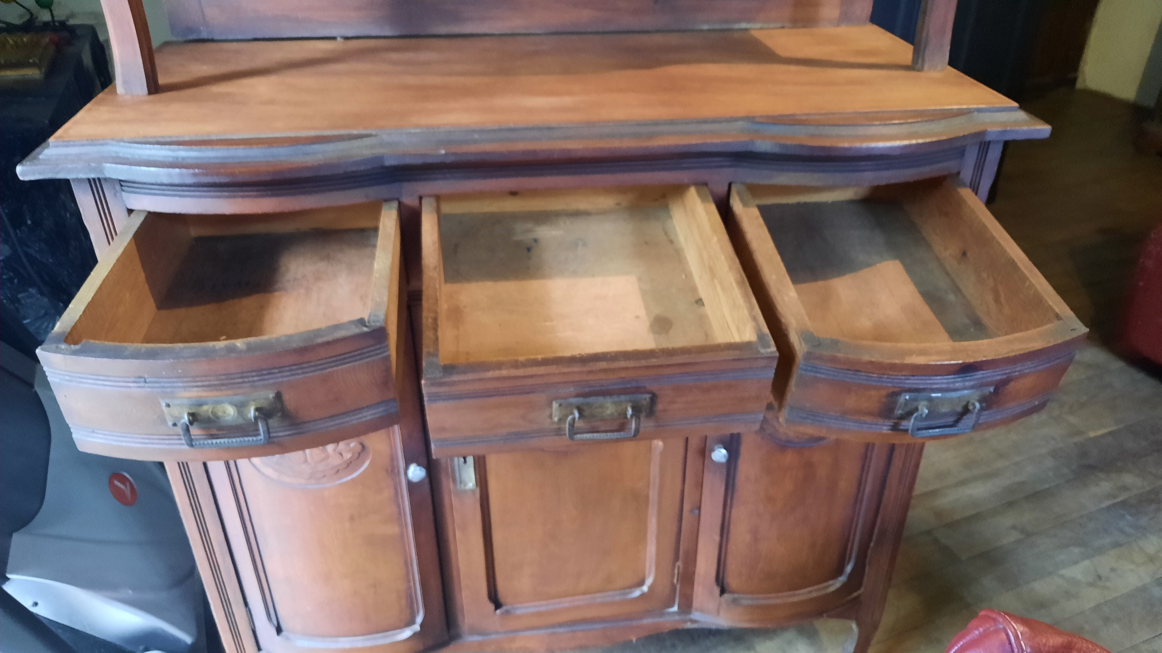 Two-body art deco style sideboard