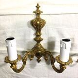 Paire d’appliques Bronze 2 lumières style Louis XV