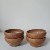 Set of 4 small stoneware bowls