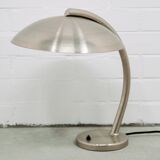 Vintage silver metal bauhaus desk lamp