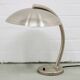 Vintage silver metal bauhaus desk lamp