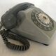 Phone handset two-tone gray mouse