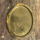 Small vintage Indian oval gold tray L14.5
