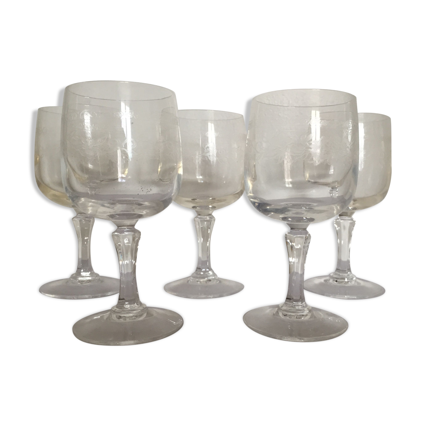 Set of 5 glass