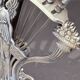 Rare Antique Art Nouveau Knife Set, Silver Plated 12 Fruit Knifes & Decor Stand