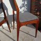Scandinavian design chairs in rosewood