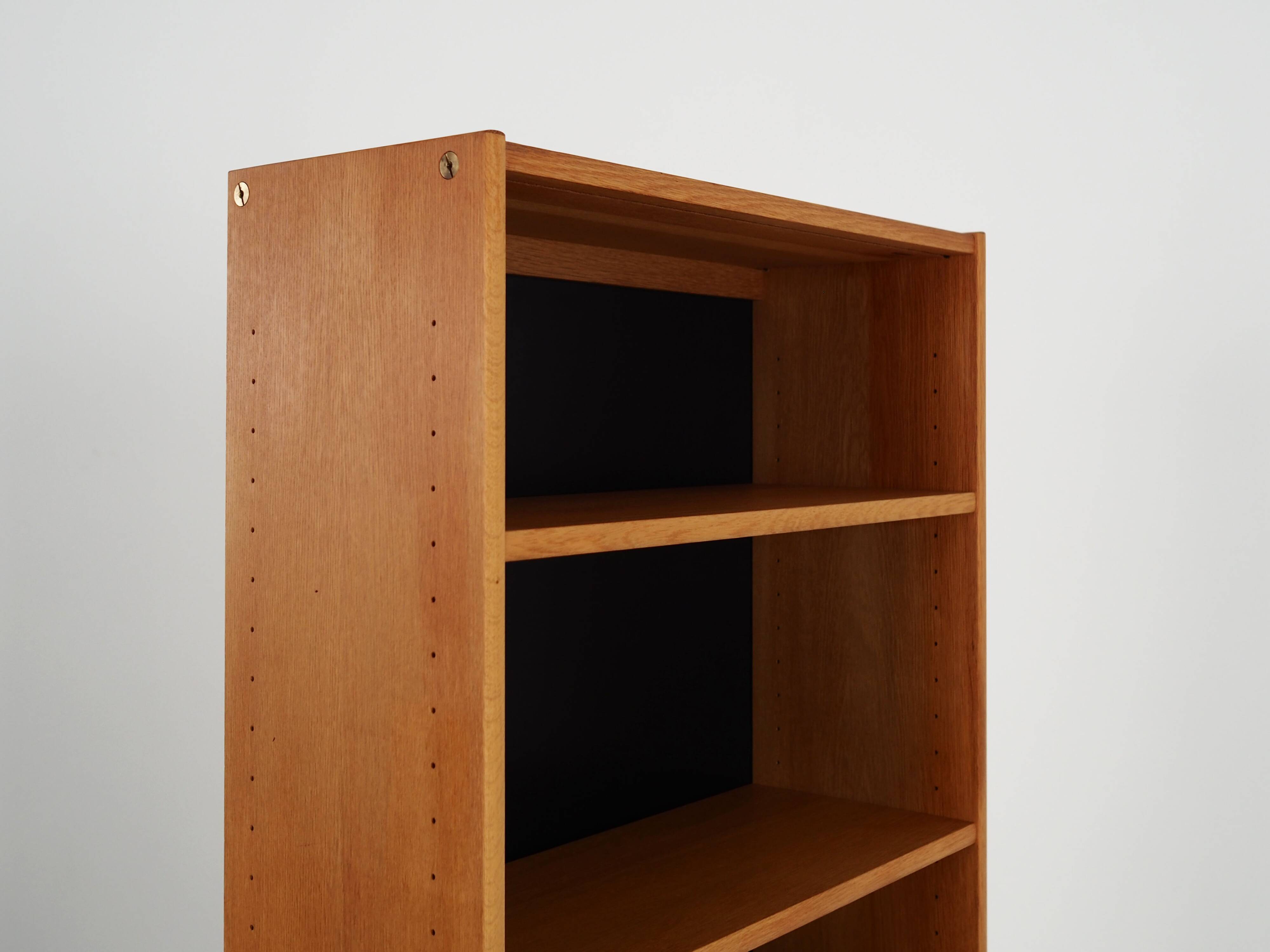 Bookcase with ash veneer, design by B.Fridhagen, 1970s