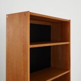 Bookcase with ash veneer, design by B.Fridhagen, 1970s