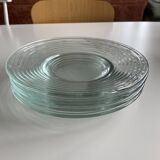 set of 5 transparent plates Pasari Indonesia