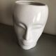 Vase visage céramique