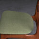 Set of 4 dining chairs by Schiønning & Elgaard with green seat