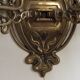Double candle holder piano wall light in bronze 4874