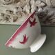 Badonviller earthenware bowl "Swallows"