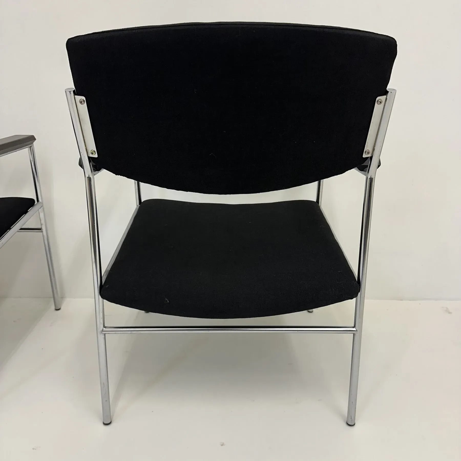 Gijs van der Sluis minimalist lounge chair, 1970s