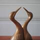 Vintage bookends, animal bookends, heron head, bird, brass sculpture, interior decor.