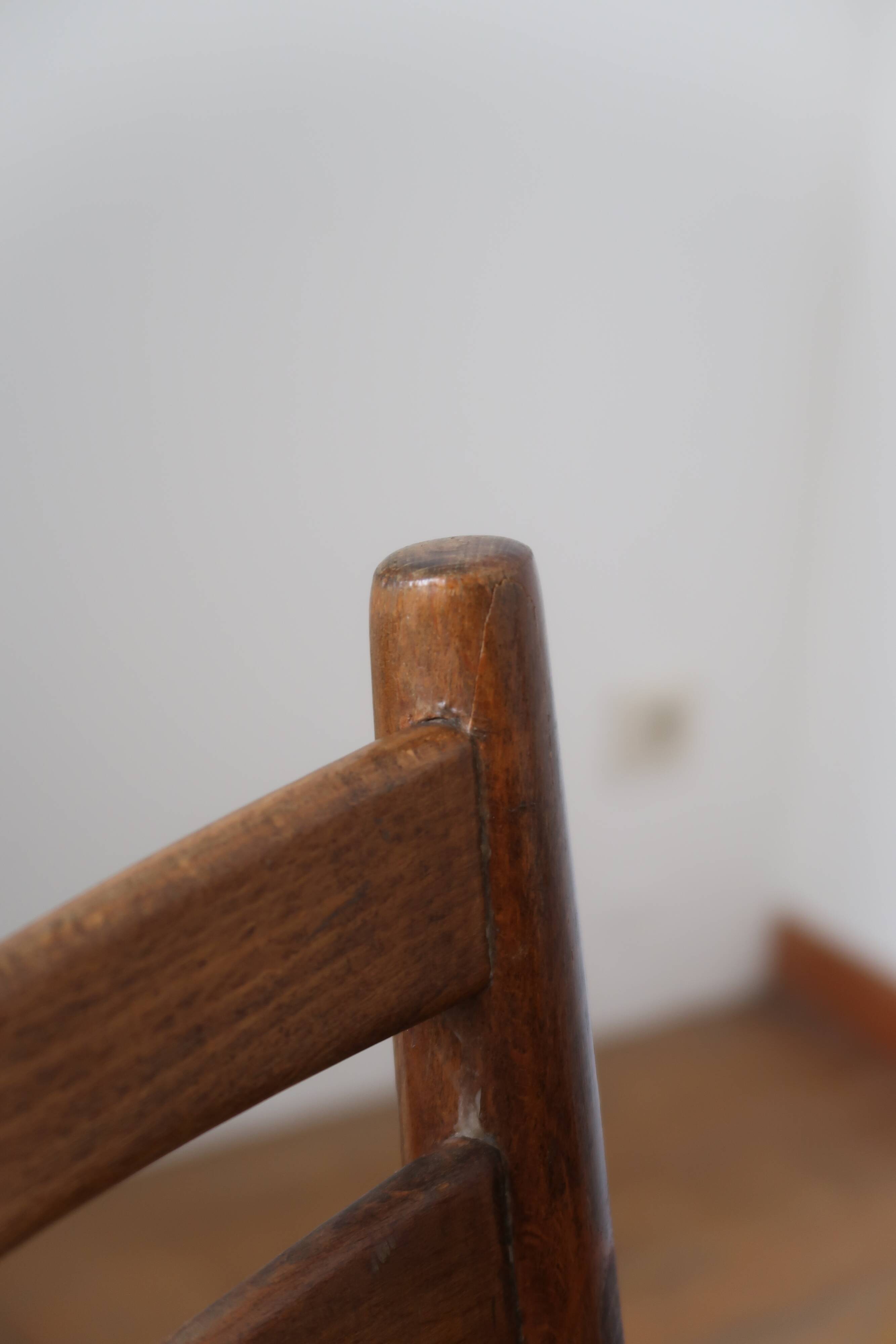 6 Scandinavian beech skai chairs