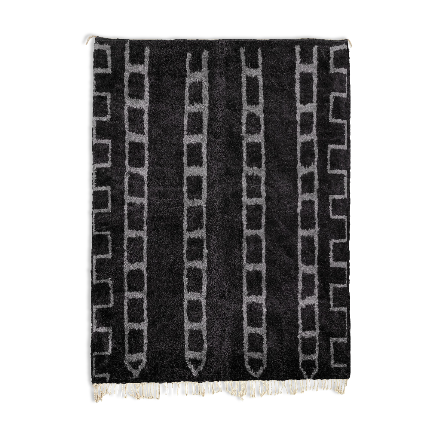 Modern Moroccan carpet black