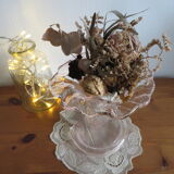 Pink glass vase