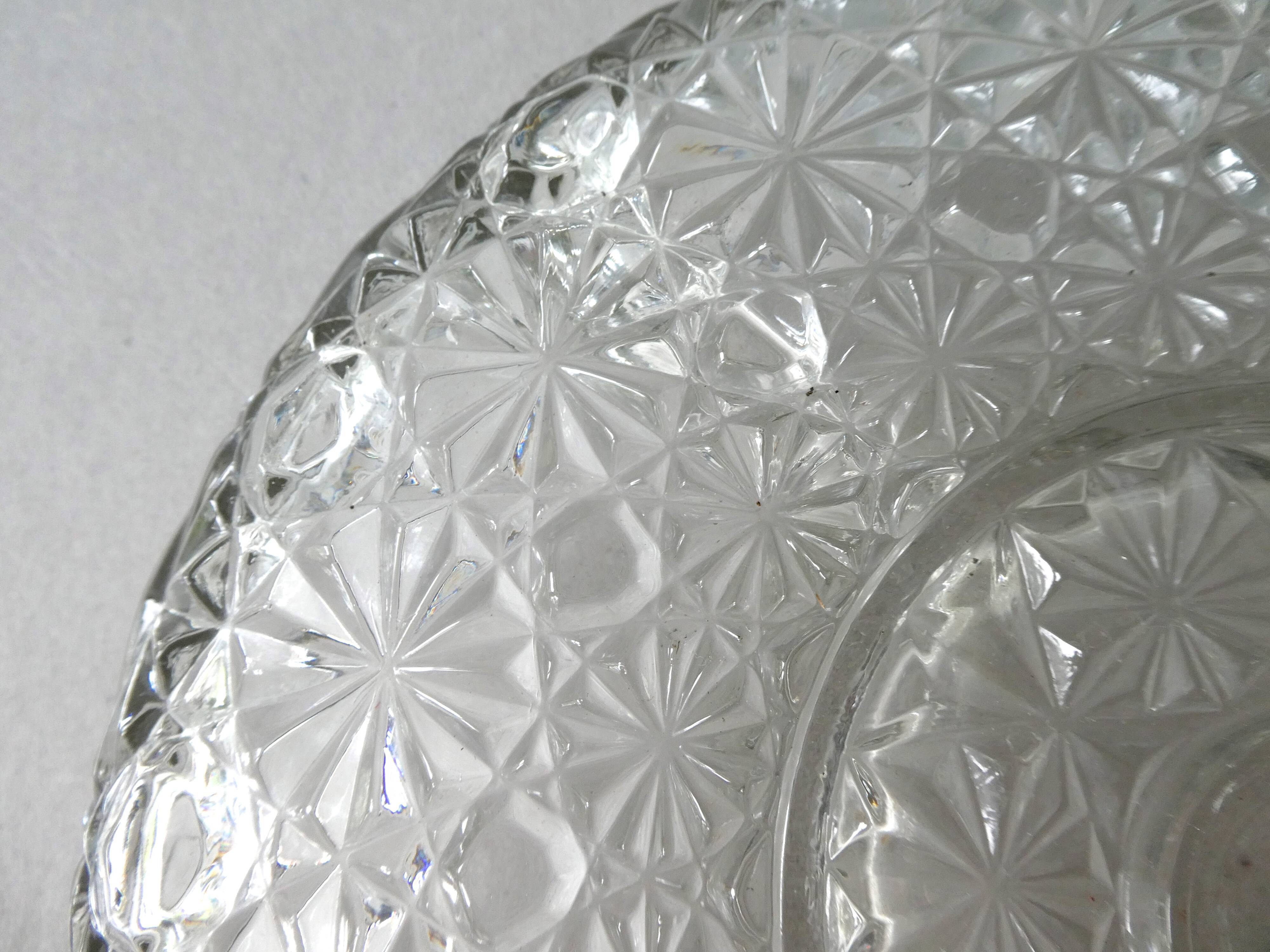 50-year-old carved glass serving plate