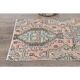 1970s Turkish Oushak Handmade Wool Cotton Orange Runner Rug 78x327